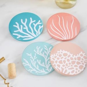 Chic & Tonic Coral Sea Collection Coasters